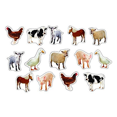 Carson Dellosa Education Carson Dellosa Farm Animals: Photographic Shape Stickers (168013)