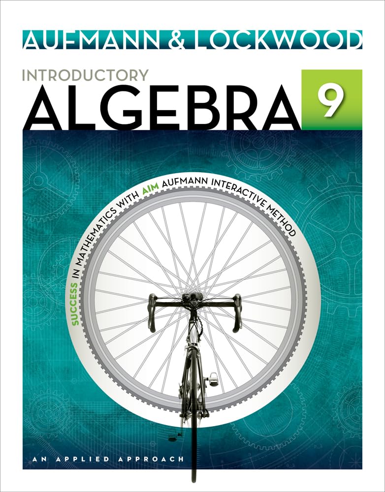 Introductory Algebra: An Applied Approach
