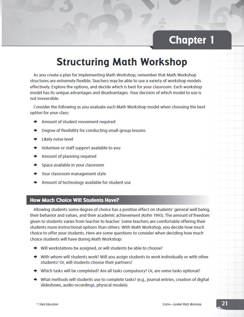 Guided Math Workshop