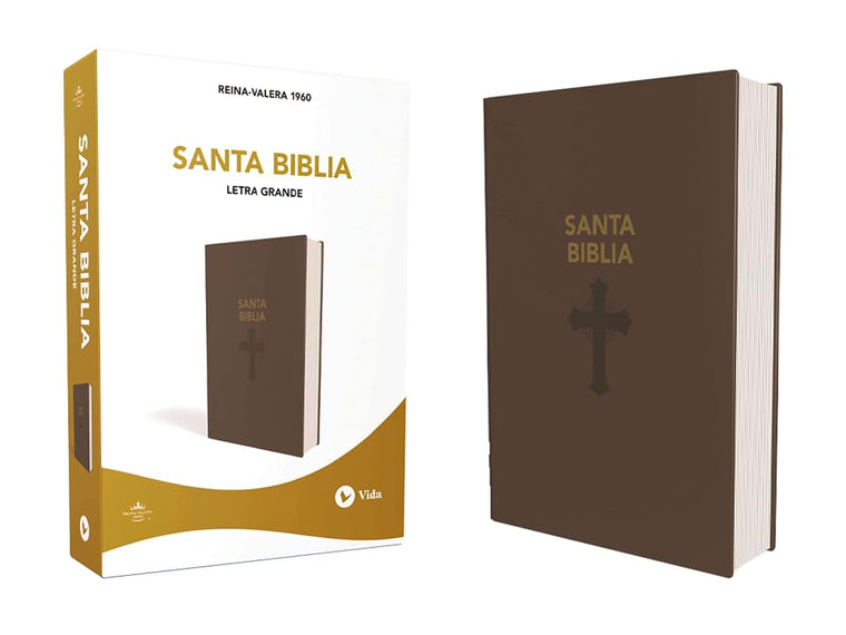 Biblia Reina Valera 1960, Letra Grande, Leathersoft, Café / Spanish Bible Reina Valera 1960, Large Print, Leathersoft, Brown (Spanish Edition)
