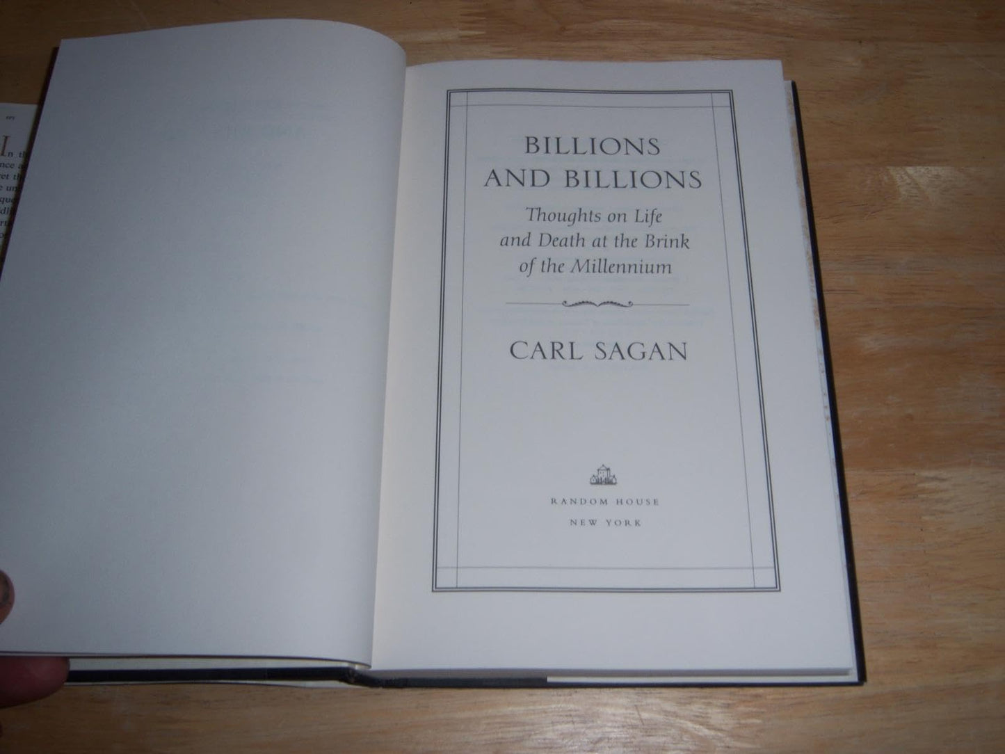 Billions and Billions: Thoughts on Life and Death at the Bri