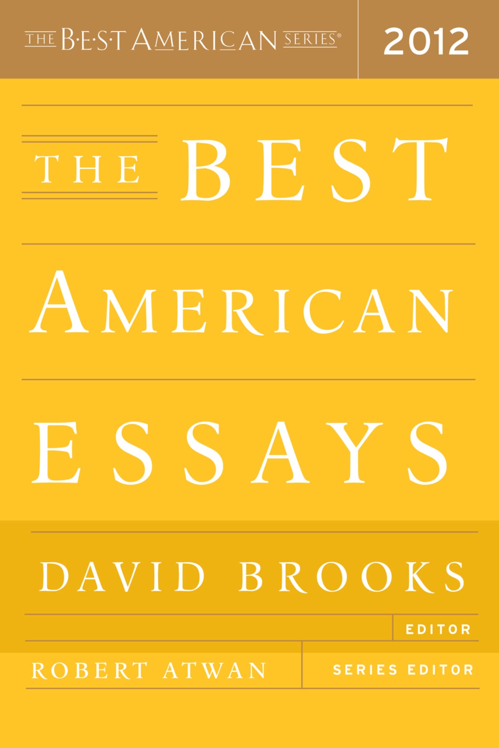 The Best American Essays 2012
