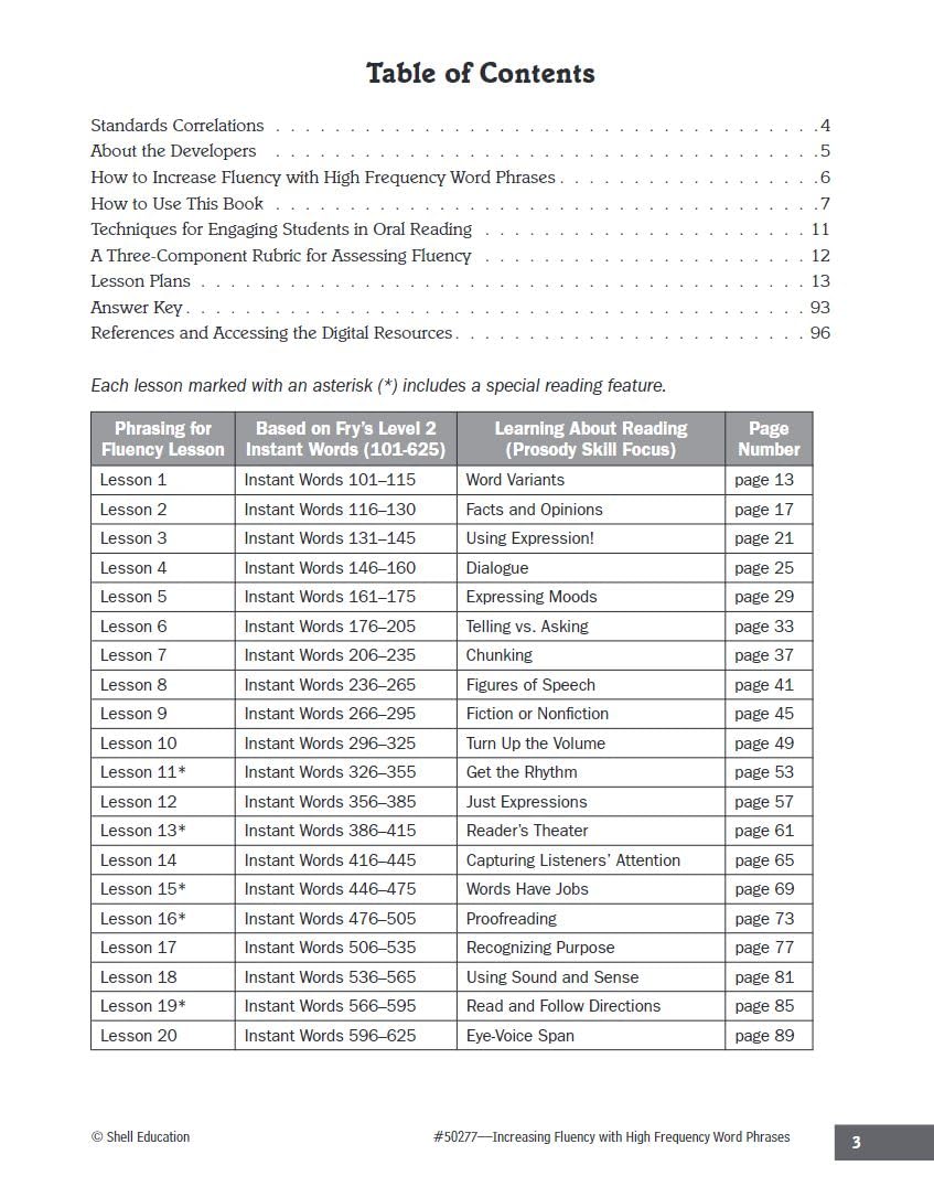 Increasing Fluency with High Frequency Word Phrases Grade 2 (Increasing Fluency Using High Frequency Word Phrases)