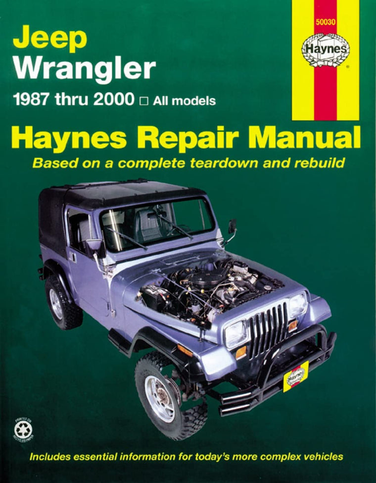 Cengage Learning Jeep Wrangler 1987 - 2011 Repair Manual by