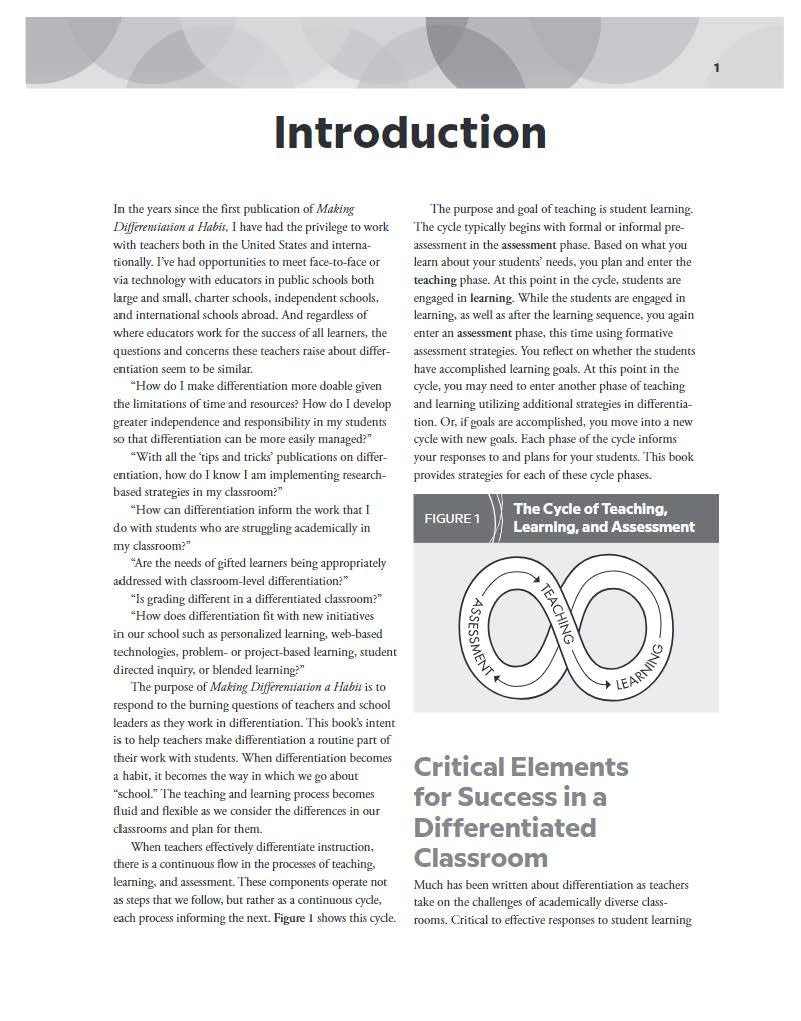 Making Differentiation a Habit: How to Ensure Success in Academically Diverse Classrooms (Free Spirit Professional)