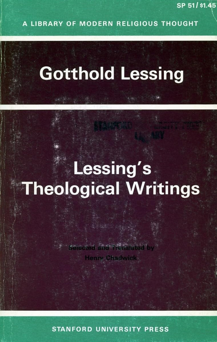 Lessingas Theological Writings: Selections in Translation (Library of Modern Religious Thought)