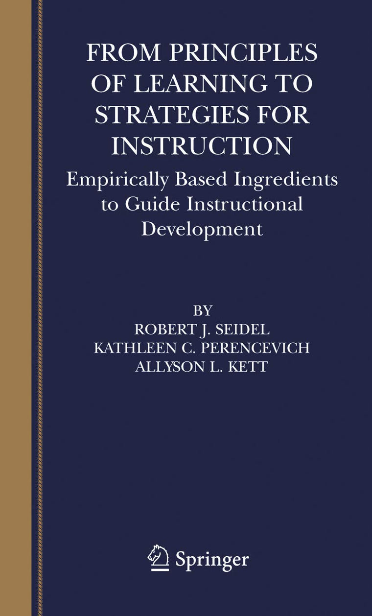 From Principles of Learning to Strategies for Instruction: Empirically Based Ingredients to Guide Instructional Development