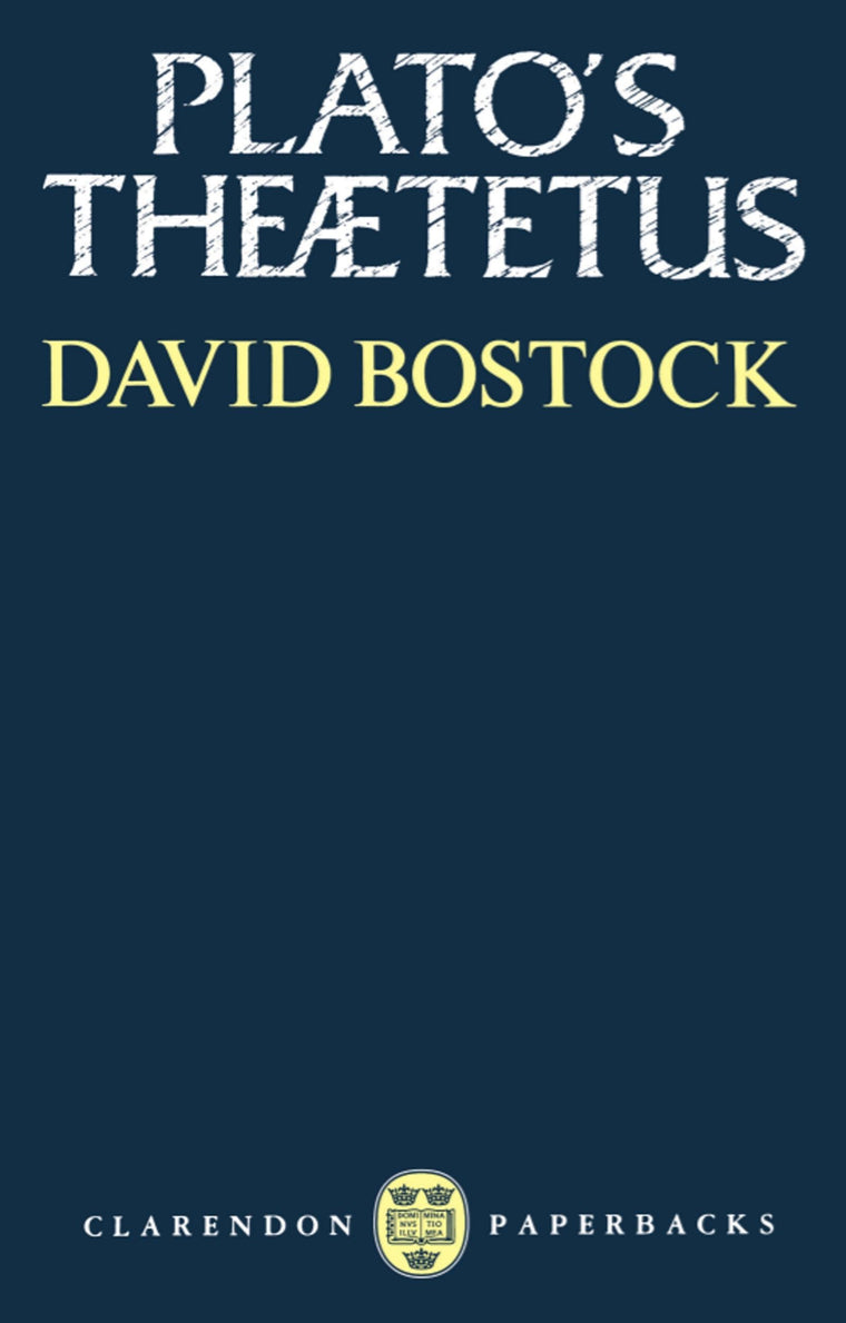Plato's Theaetetus (Clarendon Paperbacks)