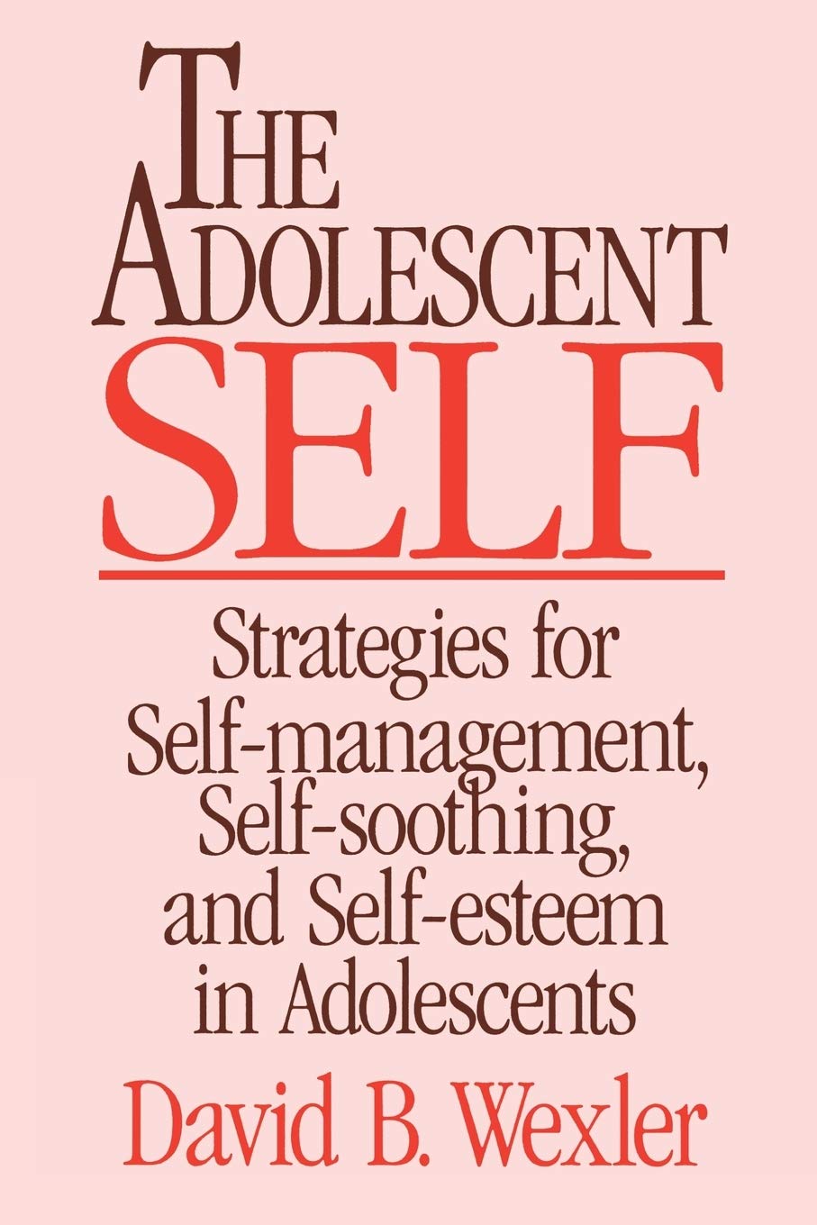 The Adolescent Self: Strategies for Self-Management, Self-Soothing, and Self-Esteem in Adolescents (Norton Professional Books)