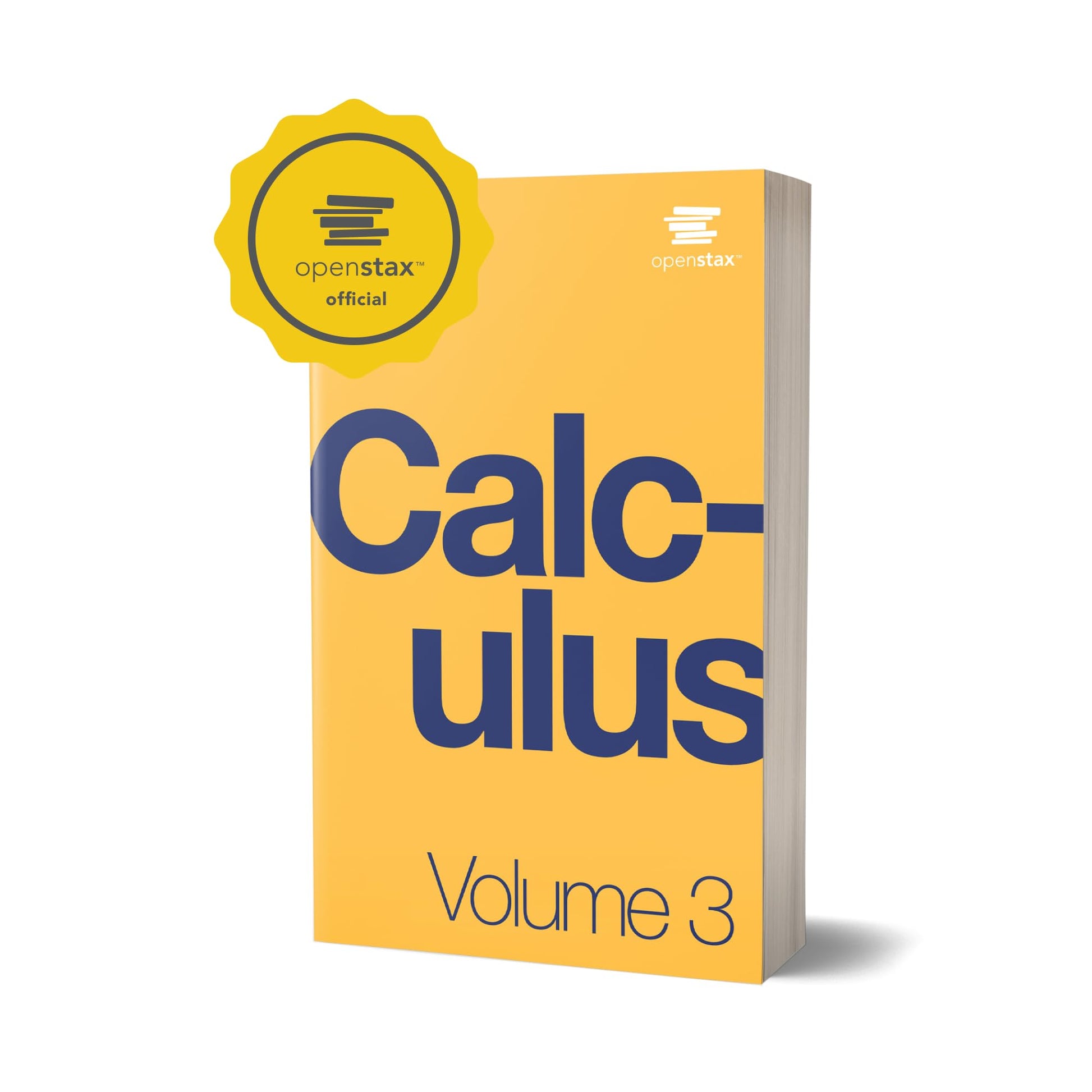 Calculus Volume 3 by OpenStax (paperback version, B&W)
