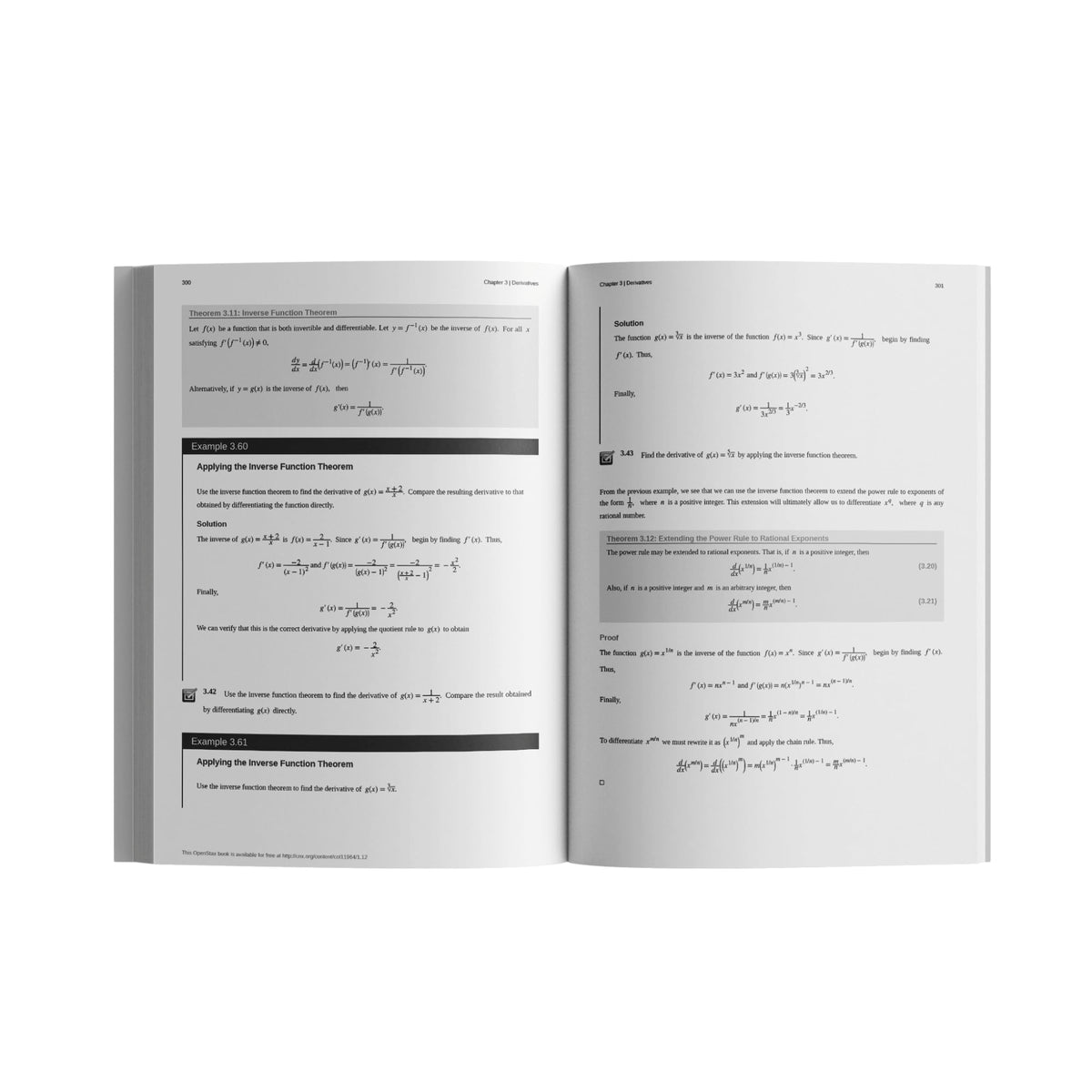Calculus Volume 1 by OpenStax (paperback version, B&W)