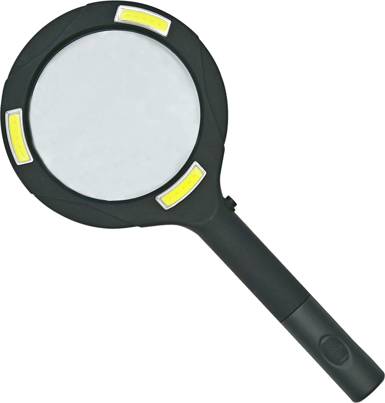 Handheld LED Lighted Magnifier (3X magnification with bright, even light!)