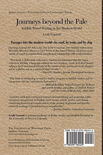 Journeys beyond the Pale: Yiddish Travel Writing in the Modern World
