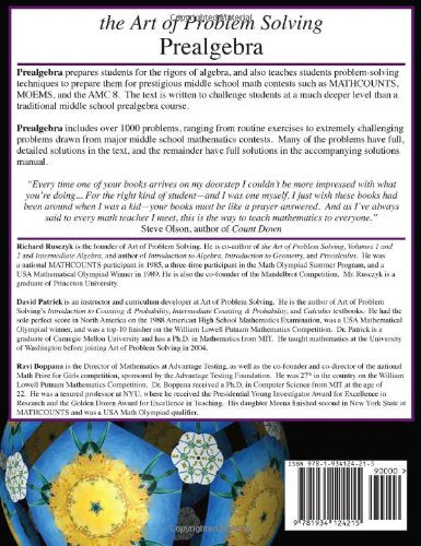 Art of Problem Solving (AoPS) Prealgebra