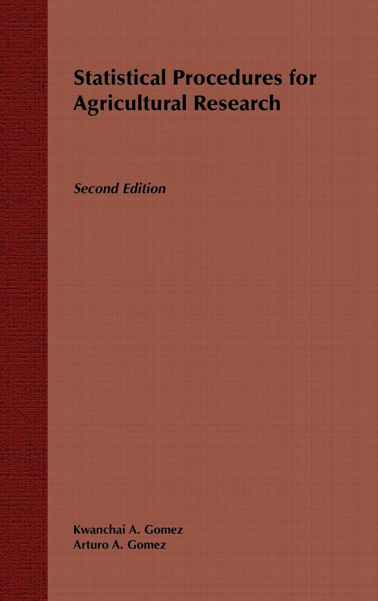 Statistical Procedures for Agricultural Research, 2nd Editio