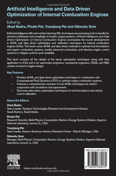 Artificial Intelligence and Data Driven Optimization of Internal Combustion Engines