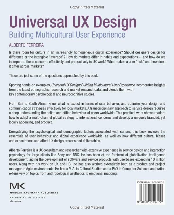 Universal UX Design: Building Multicultural User Experience
