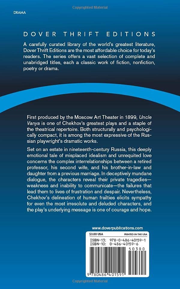 Uncle Vanya (Dover Thrift Editions: Plays)
