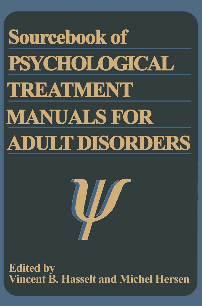 Sourcebook of Psychological Treatment Manuals for Adult Disorders (Subcellular Biochemistry)