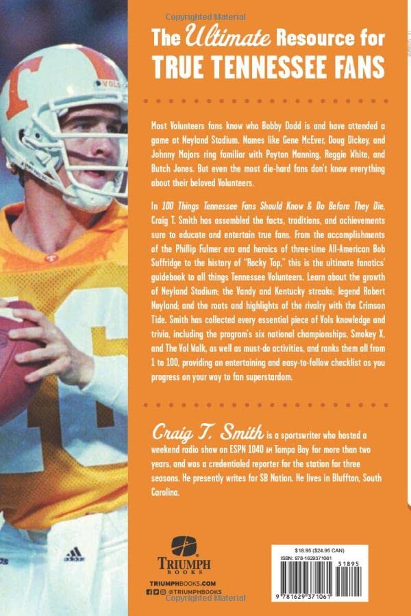 100 Things Tennessee Fans Should Know & Do Before They Die (100 Things...Fans Should Know)