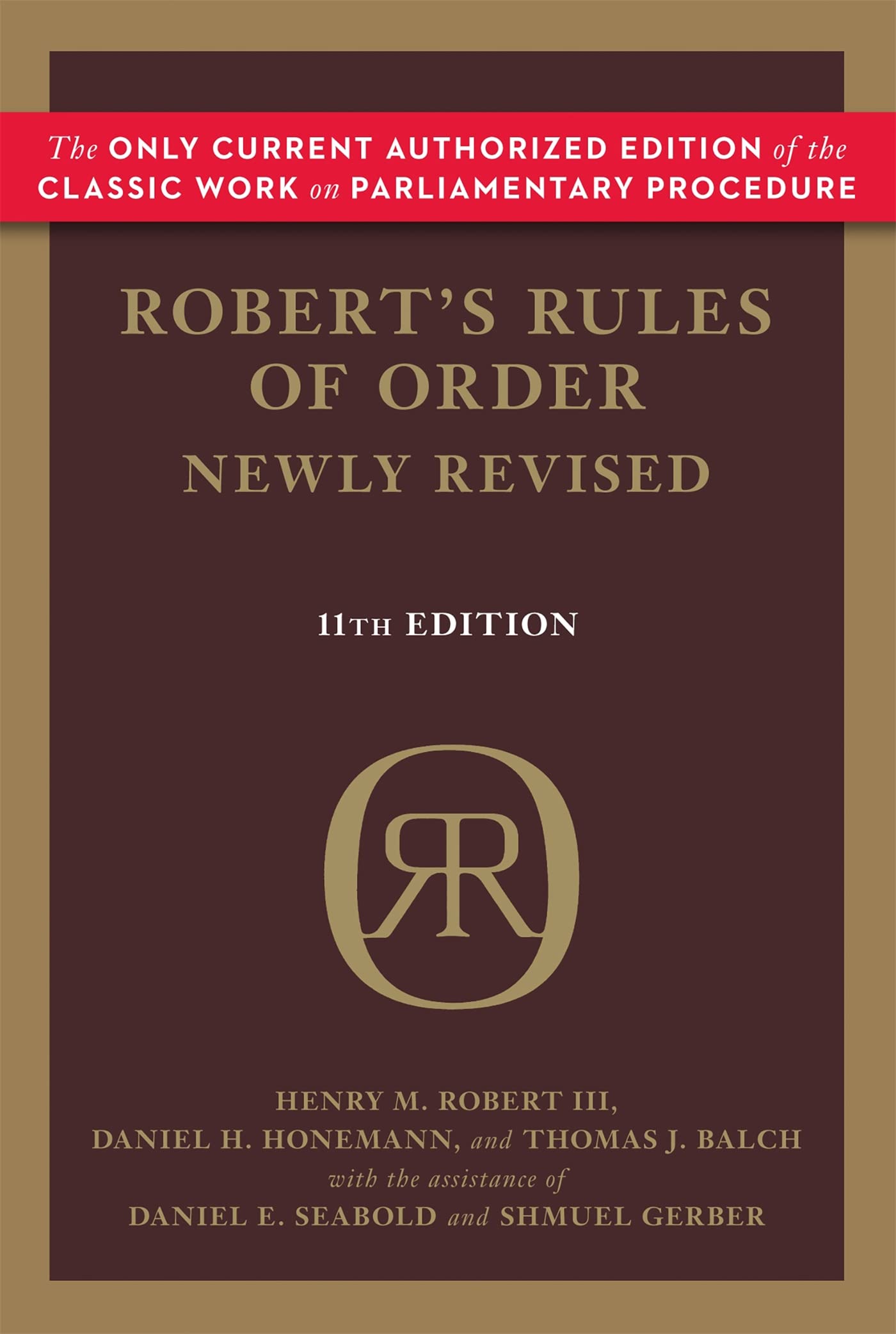 Robert's Rules of Order Newly Revised