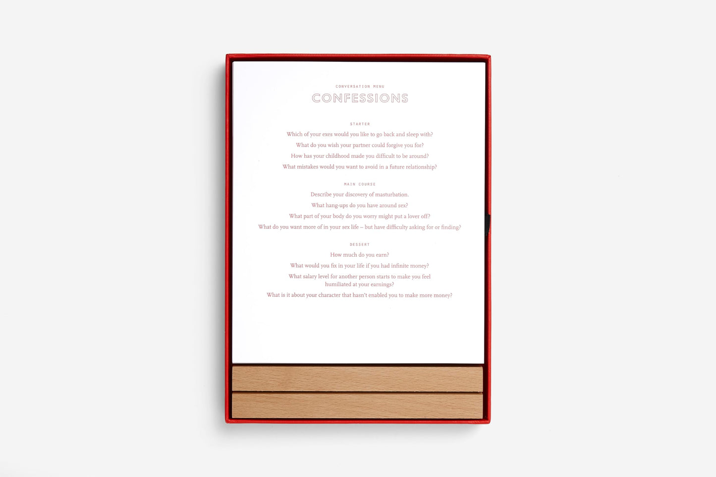 Conversation Menus Card Set: Questions to foster friendship and bring meals to life