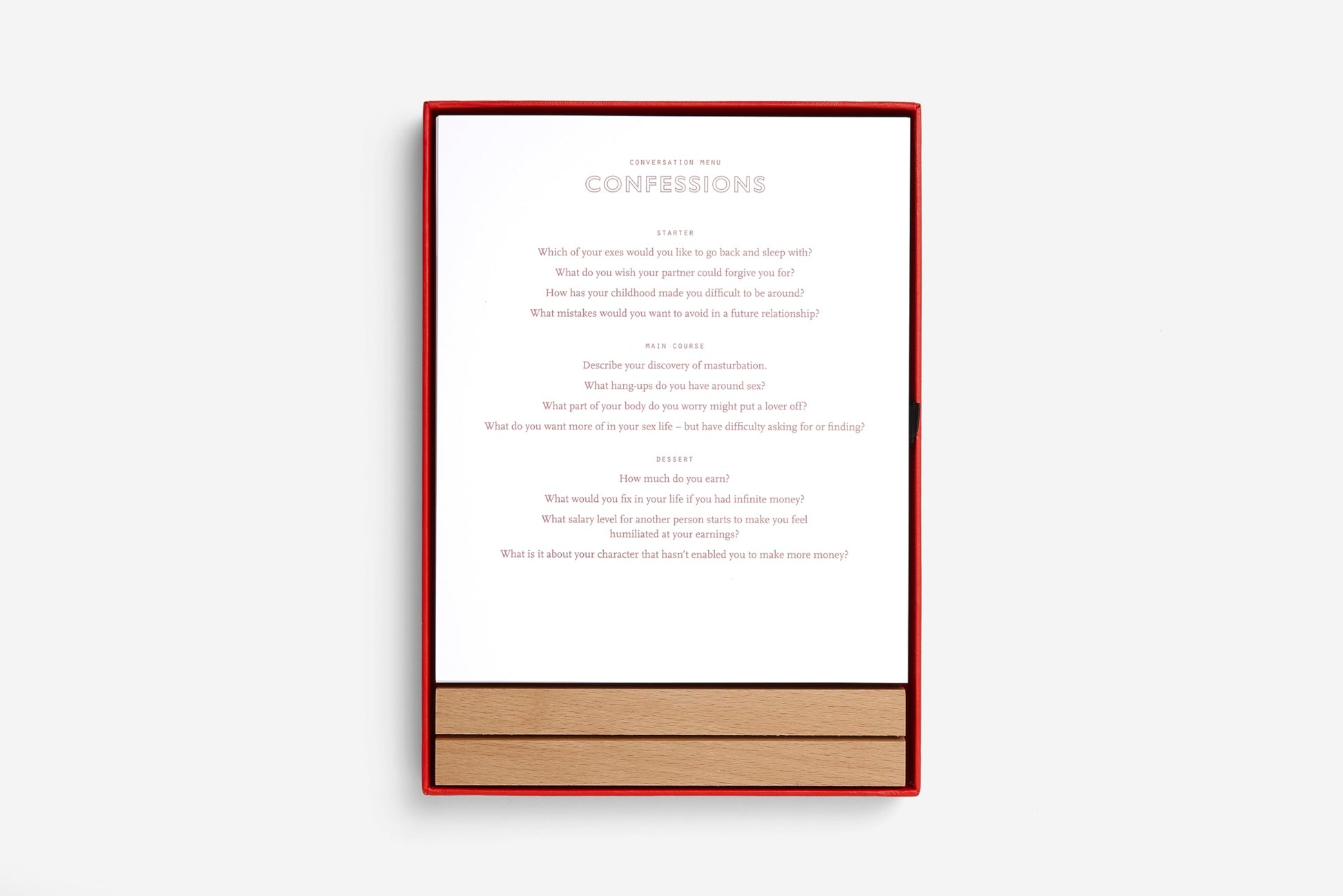 Conversation Menus Card Set: Questions to foster friendship and bring meals to life