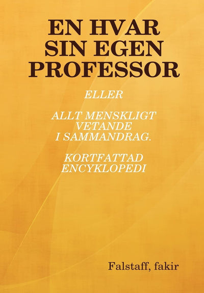 EN HVAR SIN EGEN PROFESSOR (Spanish Edition)