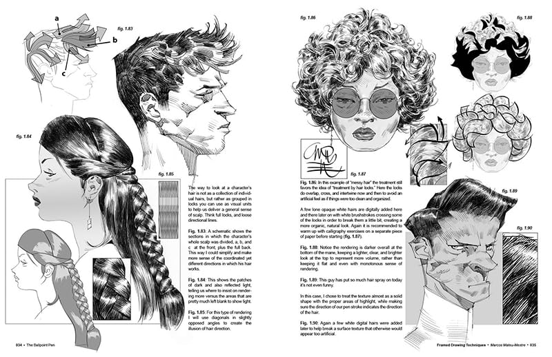 Framed Drawing Techniques: Mastering Ballpoint Pen, Graphite Pencil, and Digital Tools for Visual Storytelling
