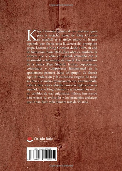 King Crimson: crónica de un malestar (guía para la escucha atenta de King Crimson en espaol) (Spanish Edition)