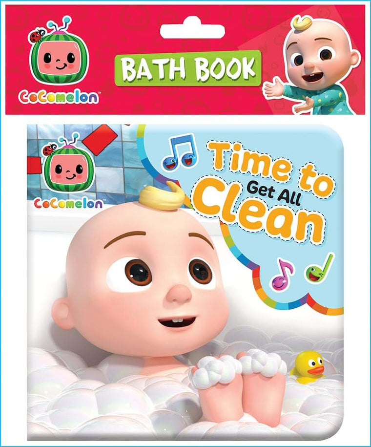 CoComelon Time to Get All Clean - Vinyl Waterproof Bath Book