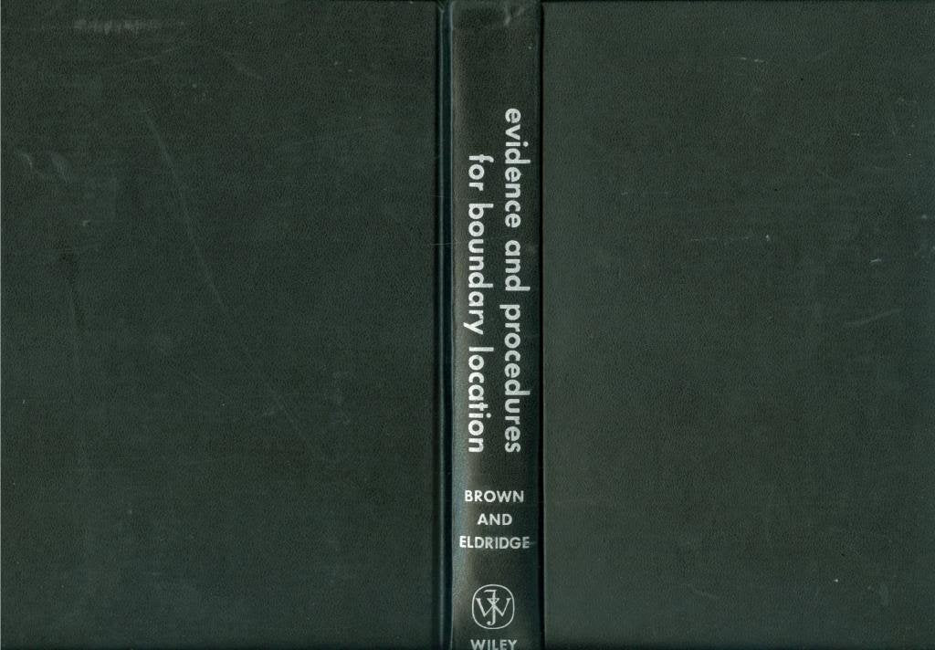 Evidence & Procedures for Boundary Location