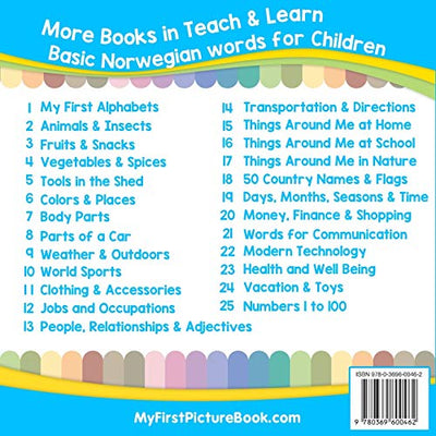 My First Norwegian Alphabets Picture Book with English Translations: Bilingual Early Learning & Easy Teaching Norwegian Books for Kids (Teach & Learn Basic Norwegian words for Children)