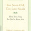 Too Soon Old, Too Late Smart: Thirty True Things You Need to Know Now