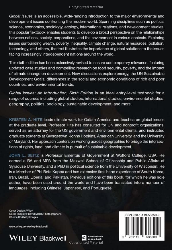 Global Issues: An Introduction, 6th Edition — back cover