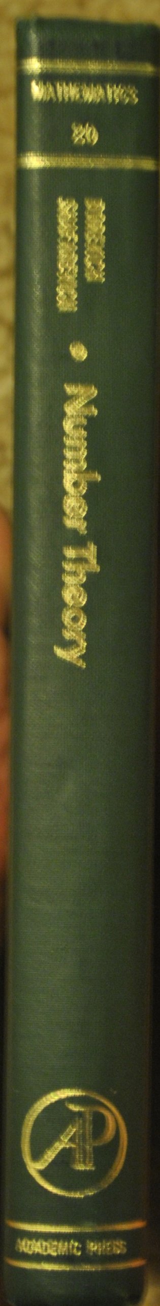 Number Theory by Shafarevich, I R, and Borevich, Z I