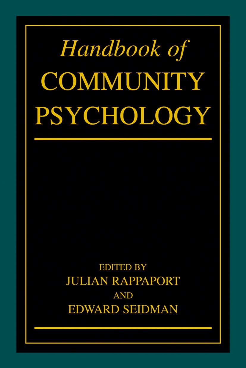 Handbook of Community Psychology