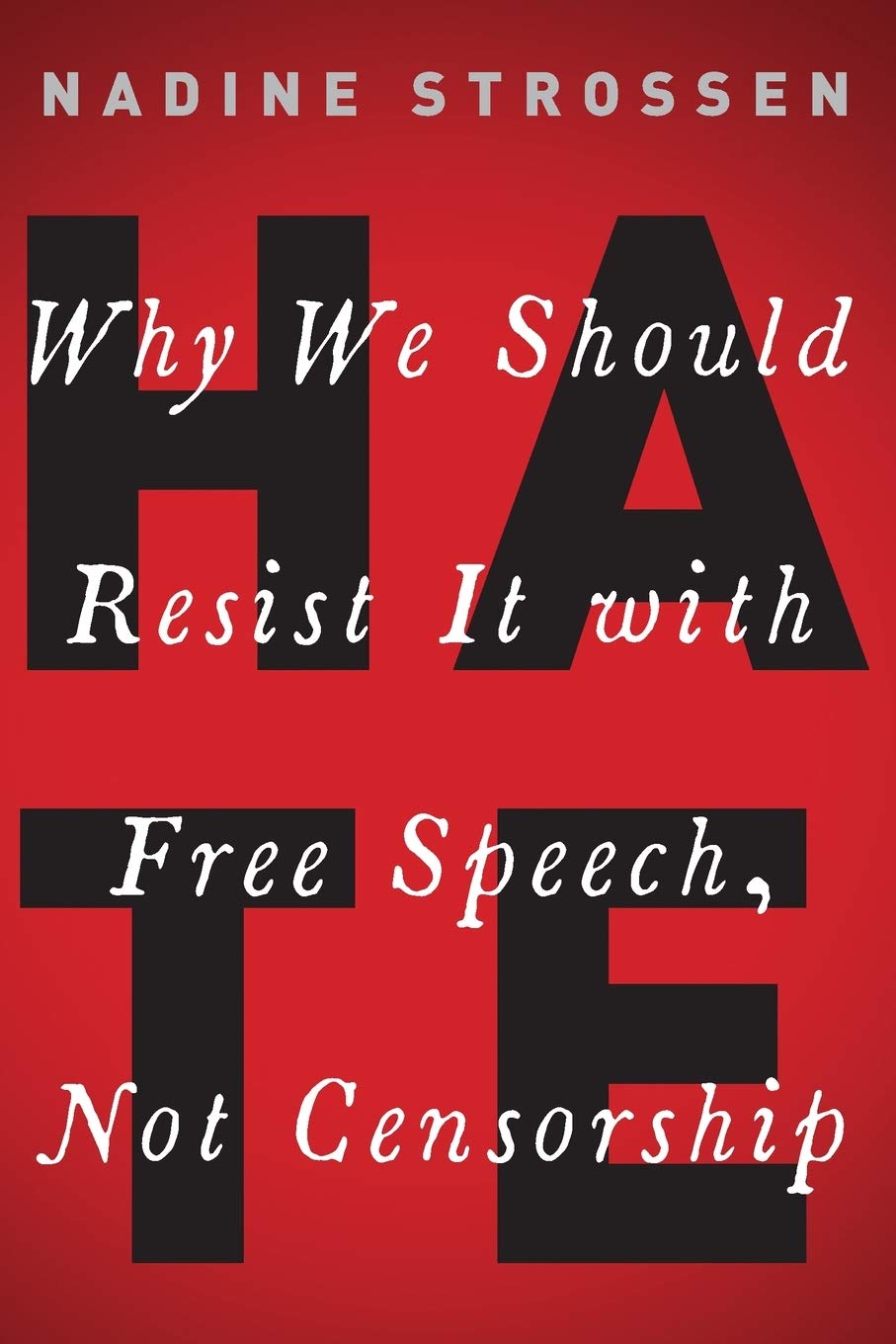 HATE: Why We Should Resist it With Free Speech, Not Censorship (Inalienable Rights)