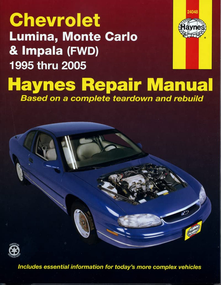 Chevrolet Lumina, Monte Carlo & Impala FWD (95-05) Haynes Manual USA (Paperback)