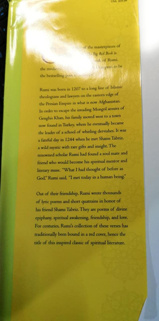 Rumi: The Big Red Book: The Great Masterpiece Celebrating Mystical Love and Friendship