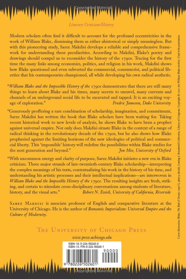 William Blake and the Impossible History of the 1790s