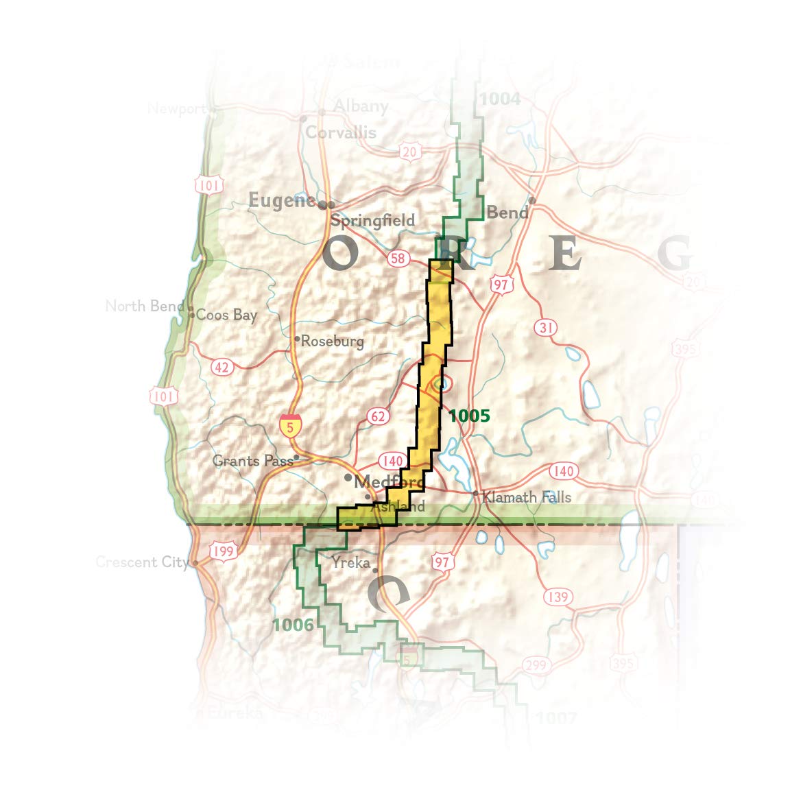 Pacific Crest Trail: Oregon South Map [Willamette Pass to Siskiyou Summit] (National Geographic Topographic Map Guide, 1005)