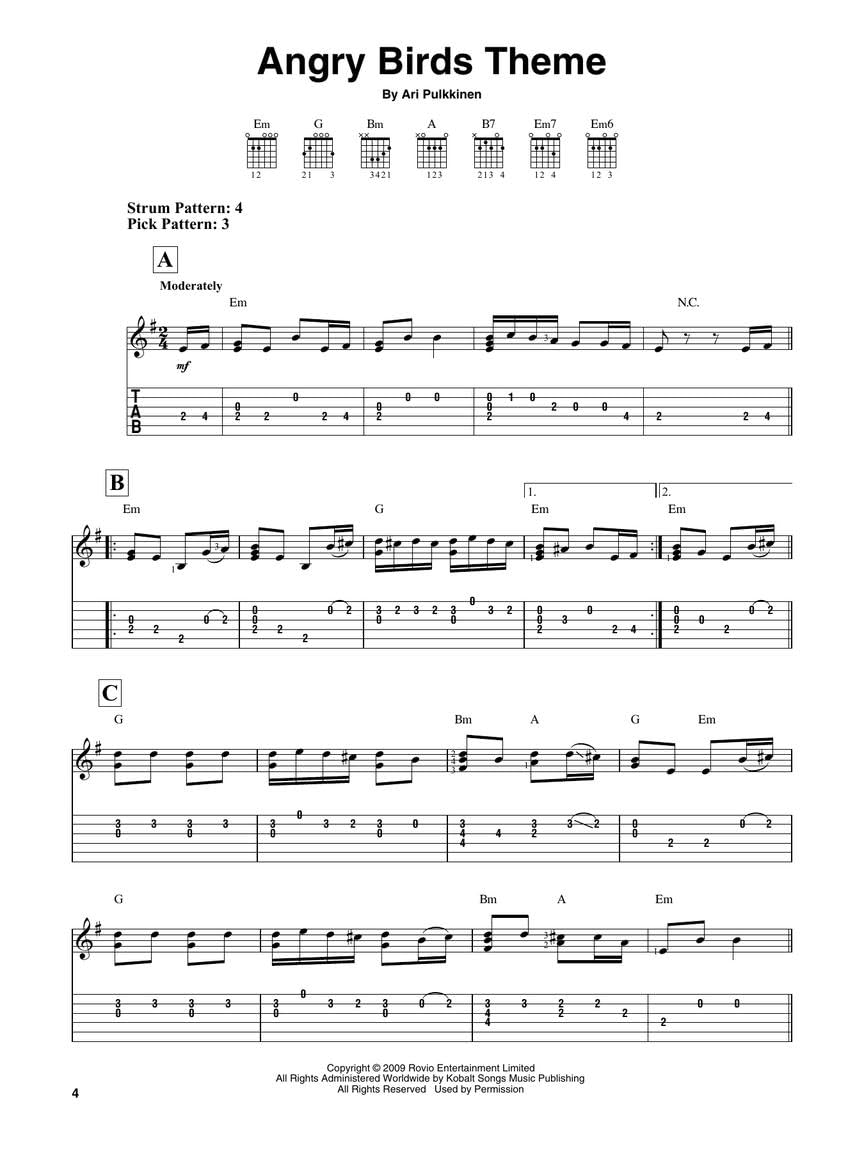 Video Game Music for Guitar  20 Game Themes for Easy Guitar with Notes, TAB and Chord Diagrams  Easy Guitar Songbook Sheet Music Collection for Gamers and Students