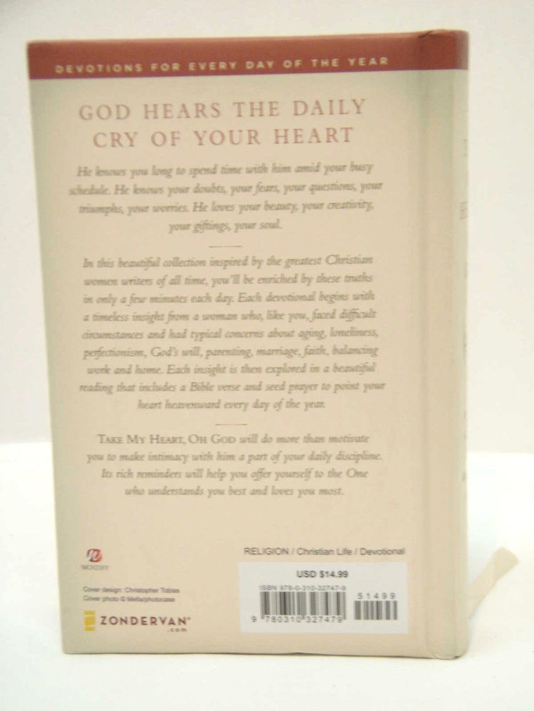 Take My Heart, Oh God: Riches from the Greatest Christian Women Writers of All Time — back cover