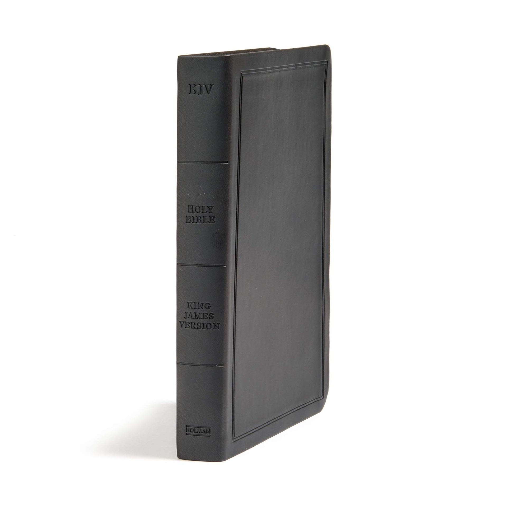 KJV Deluxe Gift Bible, Black LeatherTouch, Red Letter, Pure Cambridge Text, Presentation Page, Easy-to-Read Bible MCM Type