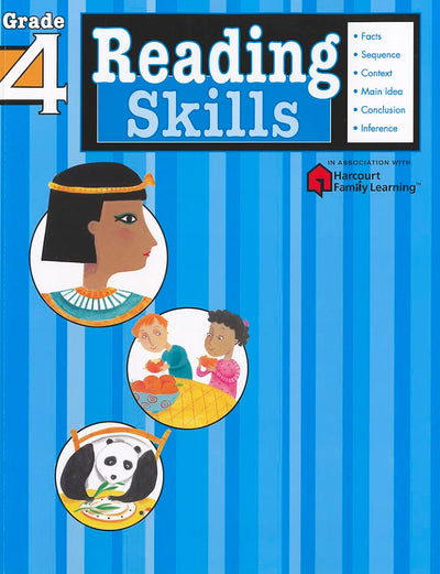 Reading Skills: Grade 4 (Flash Kids Harcourt Family Learning)