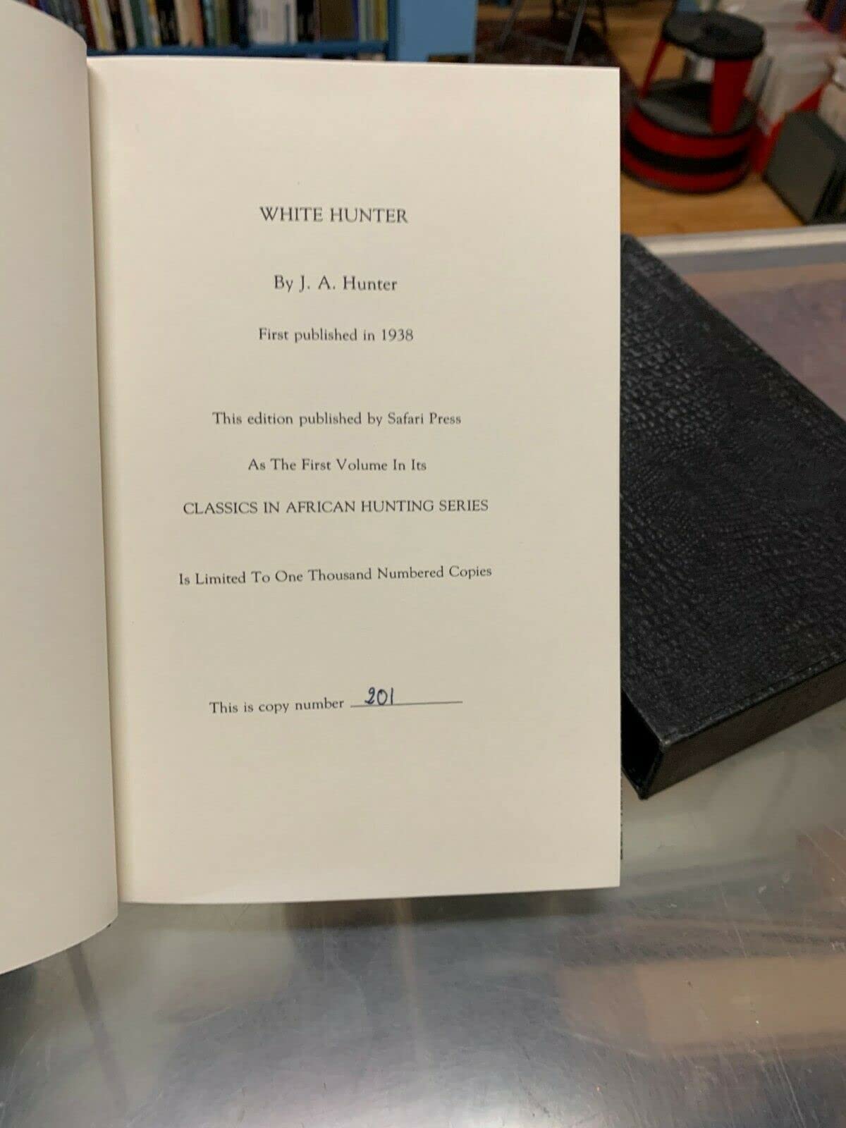 White Hunter by Hunter, John A.