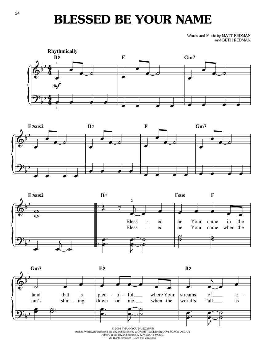 The Best Praise and Worship Songs Ever (Easy Piano) by Vario