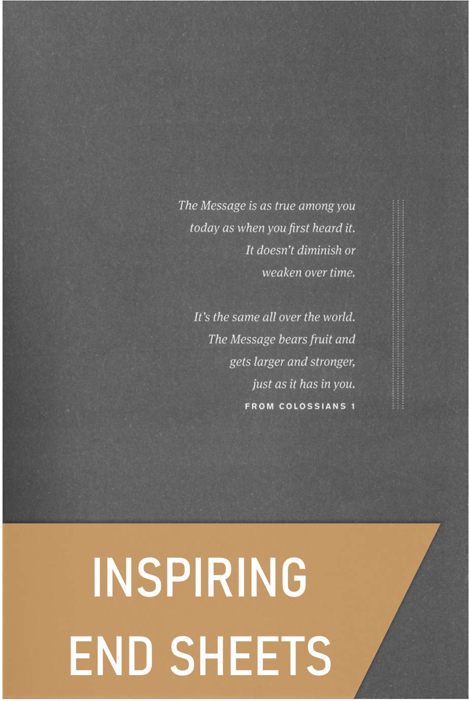The Message Deluxe Gift Bible (Leather-Look, Sunlight/Grass): The Bible in Contemporary Language
