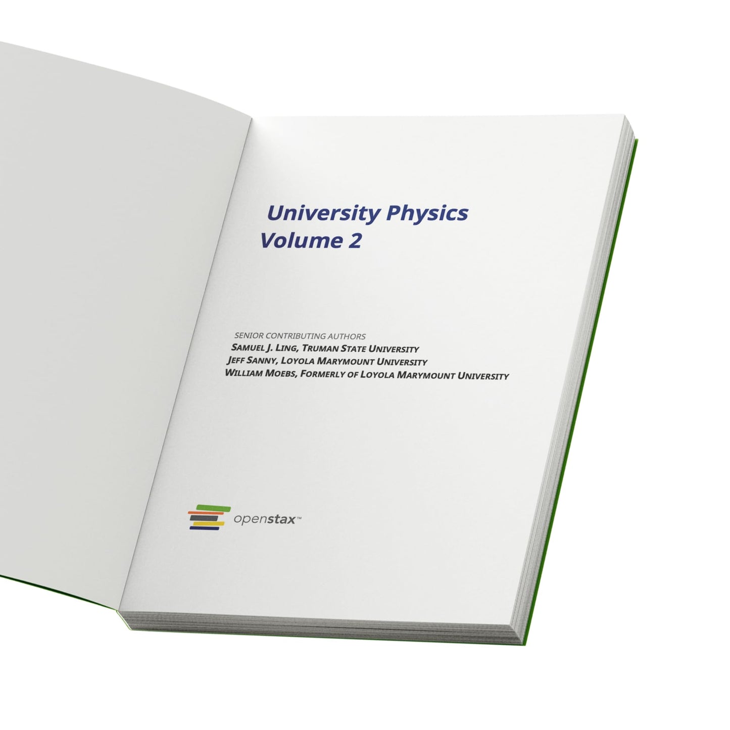 University Physics Volume 2 by OpenStax (paperback version, full color)